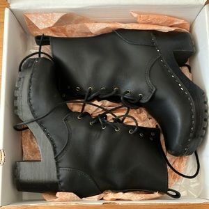No 6  clog boots platform chunky